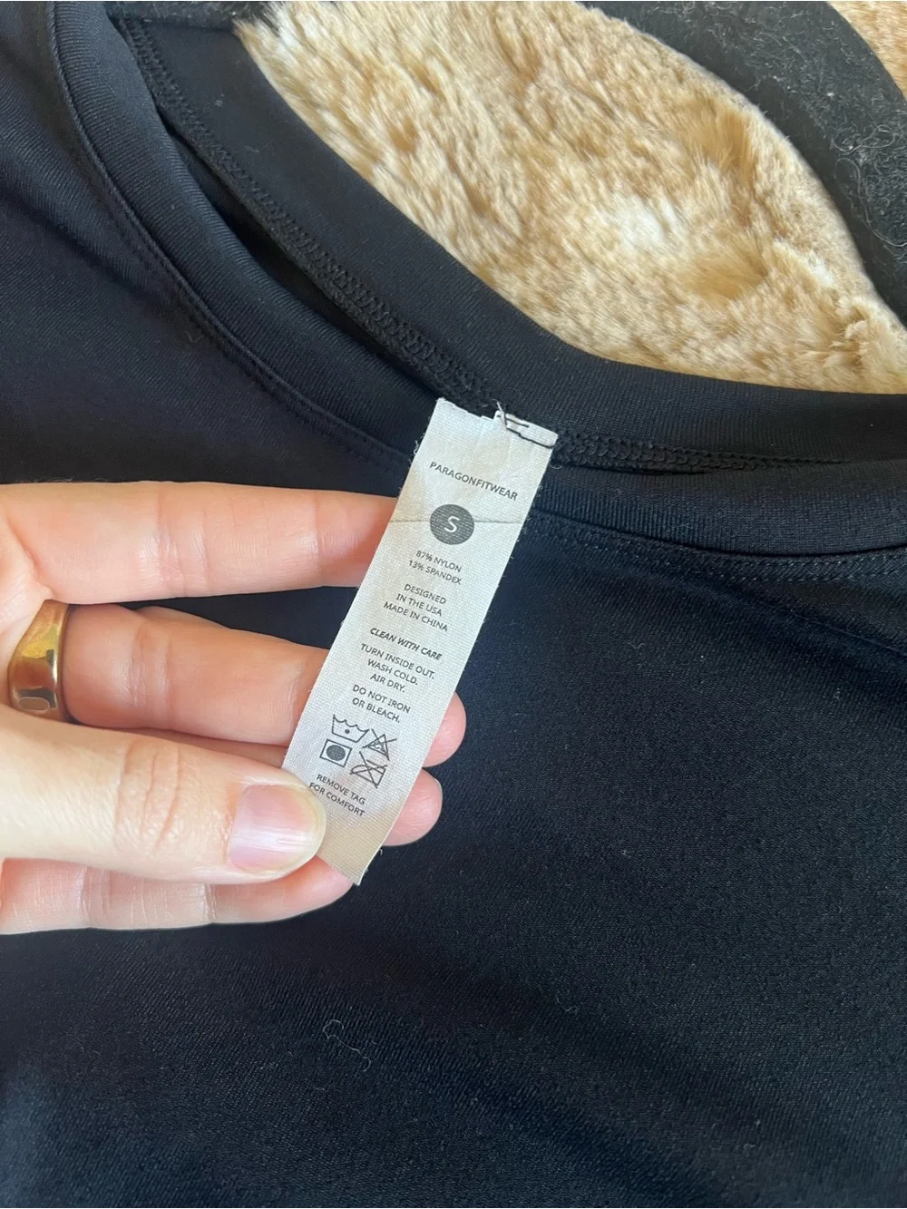 Paragon Black Long Sleeve Workout Top